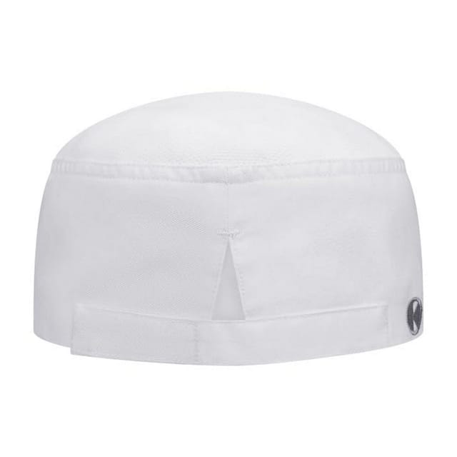 Karlowsky Karlowsky Men's Mesh Insert Chef Hat in White - 2