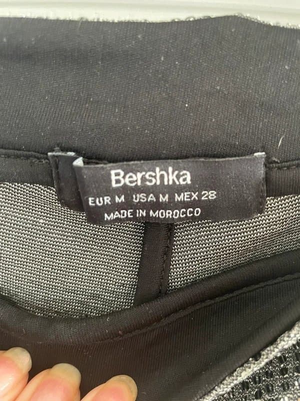 Bershka Berska glitter sequin cycling shorts size M