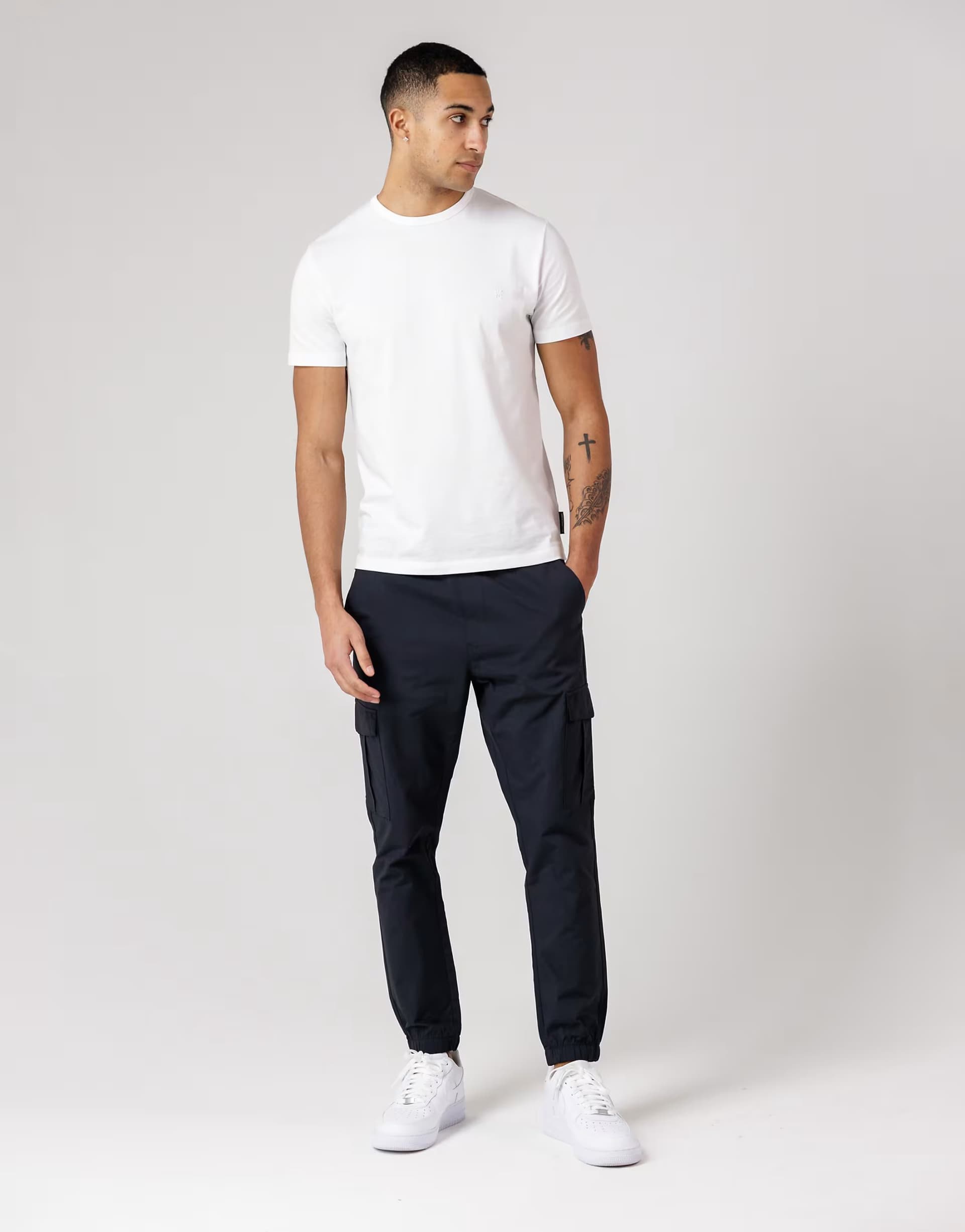 ASOS ASOS French Connection Tech Cuffed Cargo Trousers in Navy