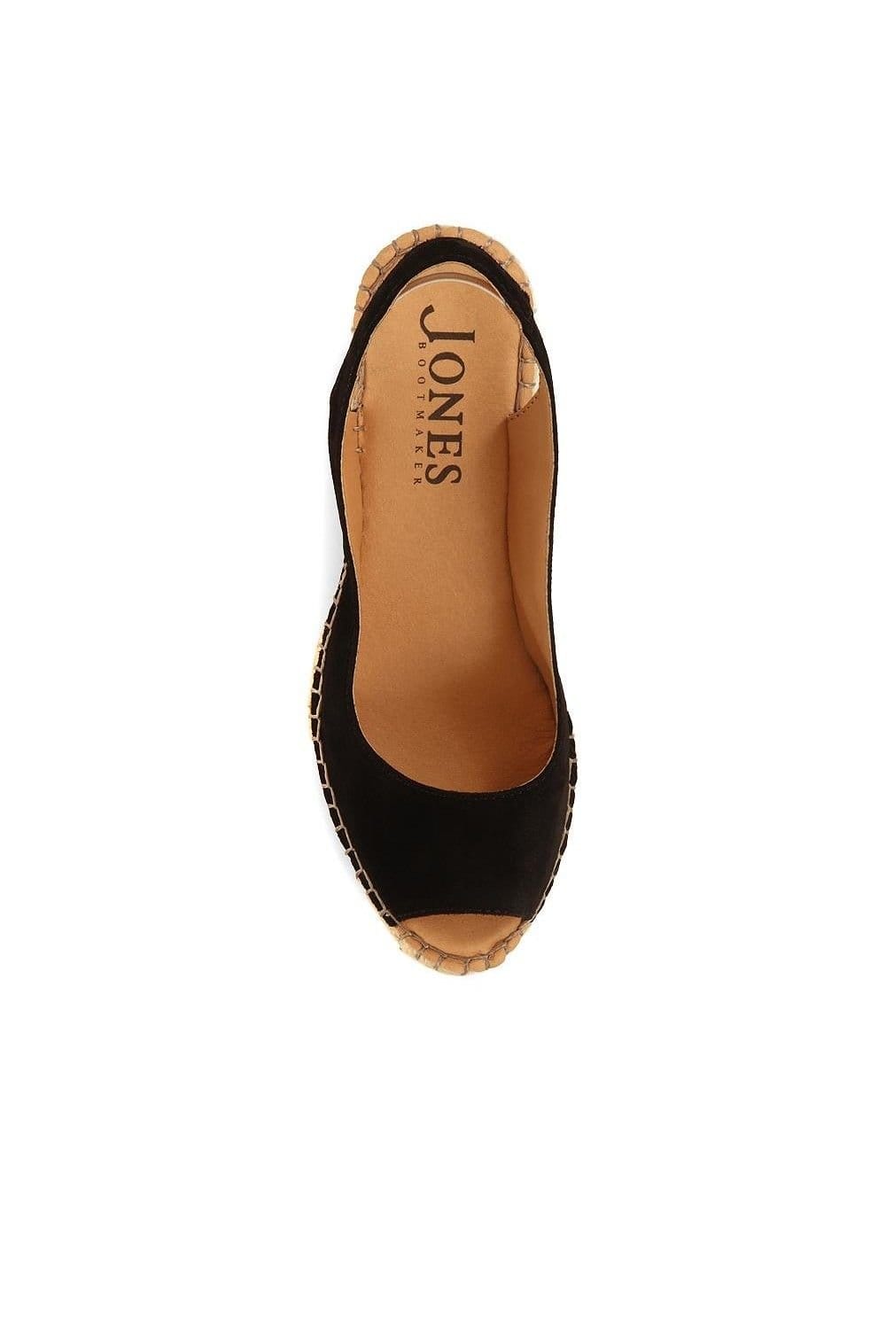 Jones Bootmaker Jones Bootmaker Women's Rosanna Slingback Wedges in Black - 4