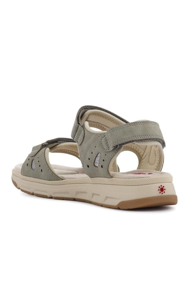 Pavers Pavers Women's Wide-Fit Shock-Absorbing Sandals in Khaki - 3