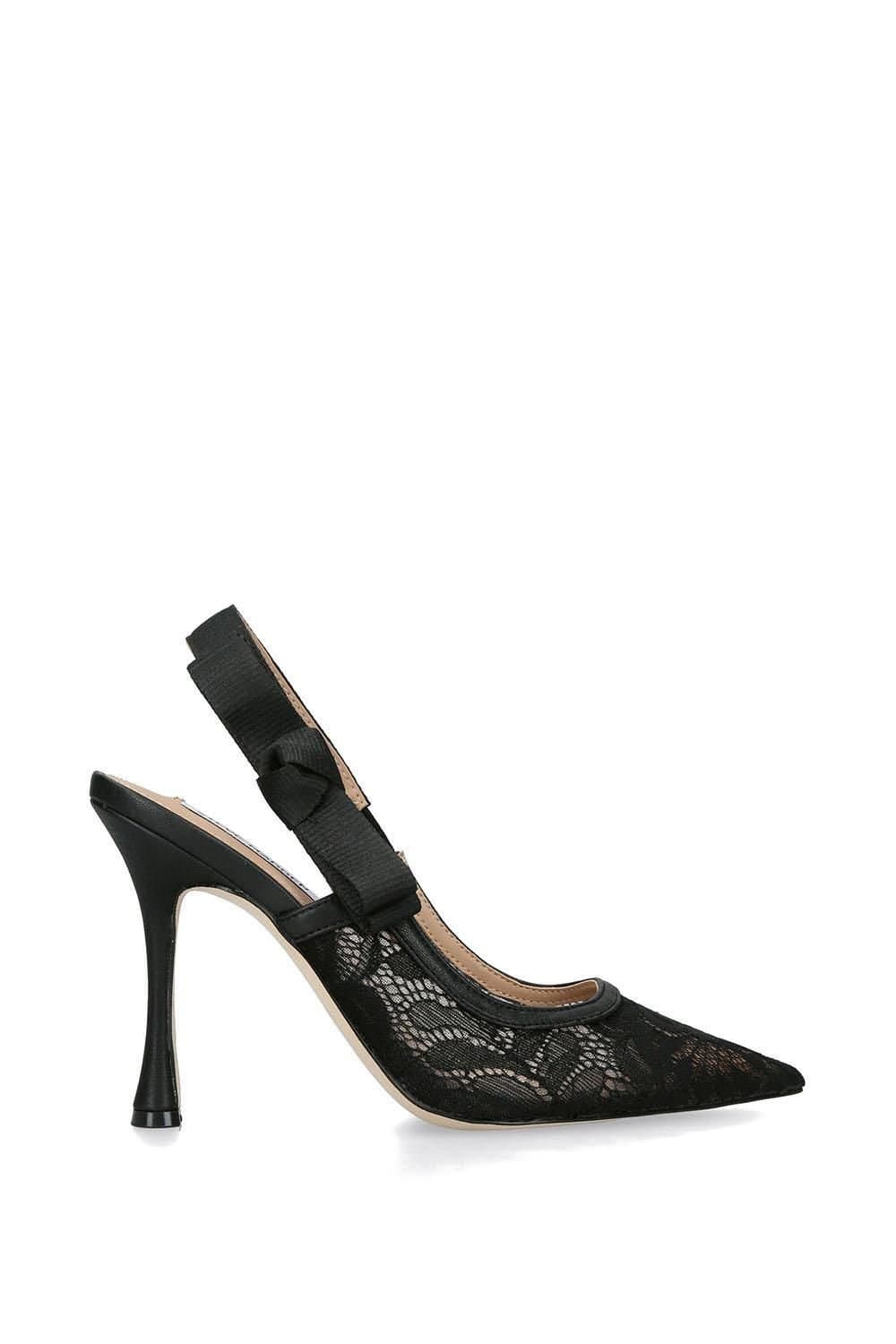 Steve Madden STEVE MADDEN Women's 'Brylie Black Lace' Fabric Heels