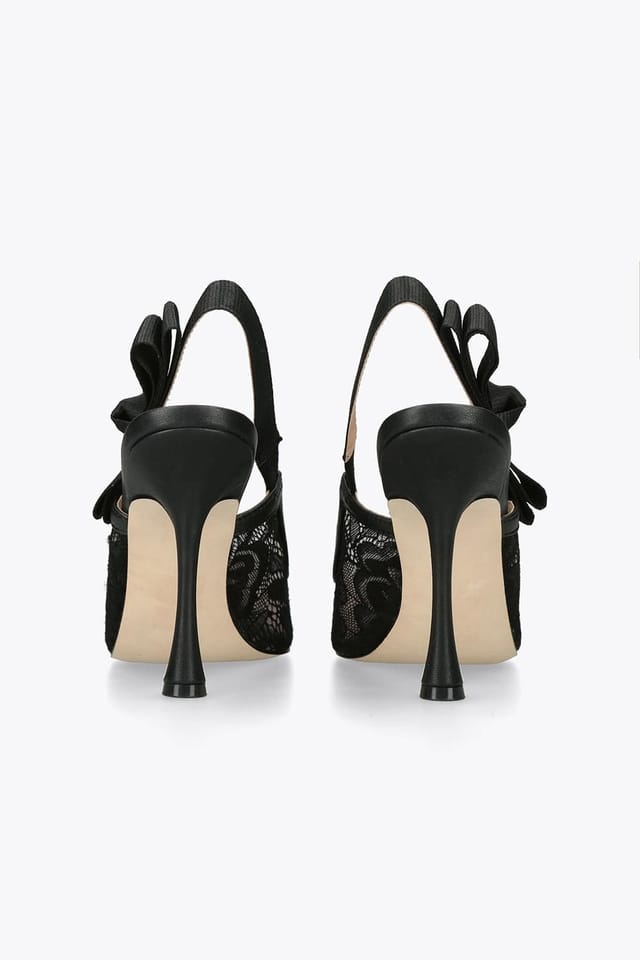 Steve Madden STEVE MADDEN Women's 'Brylie Black Lace' Fabric Heels - 3