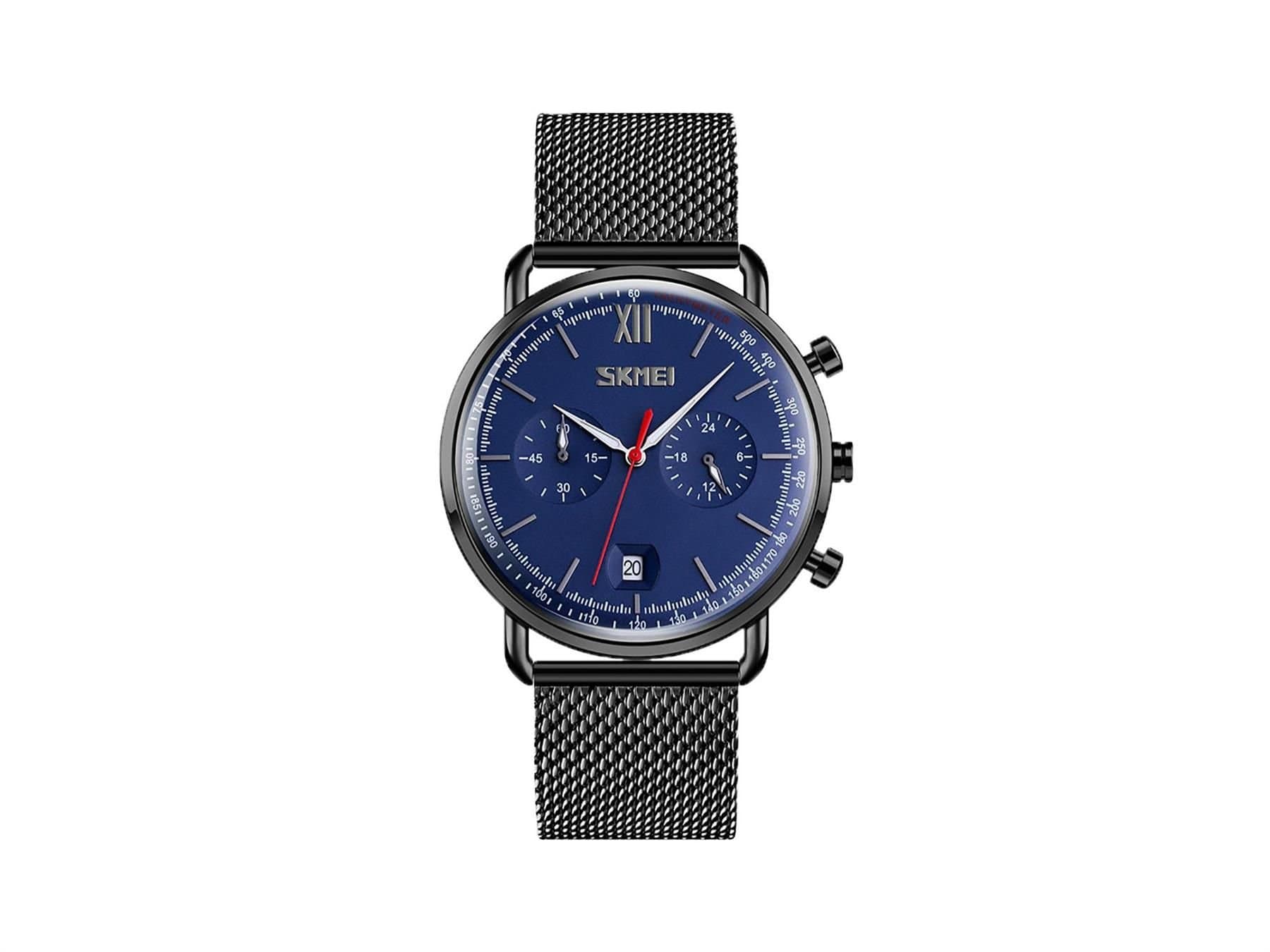 Skmei Skmei Men's Elegant Watch with Date Display & Luminous Hands in Blue