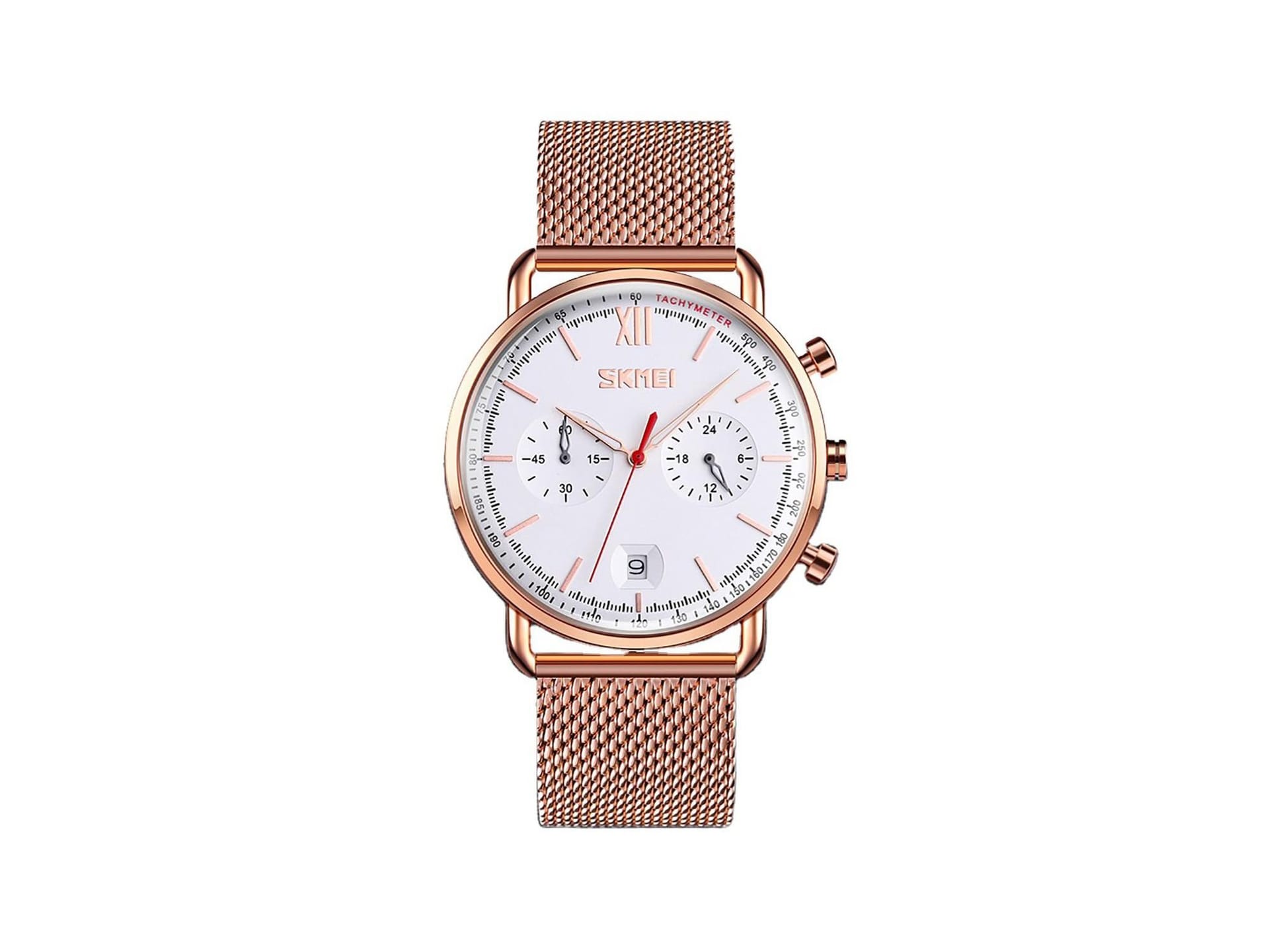 Skmei Skmei Men's Elegant Watch with Date Display & Luminous Hands in Blue - 4