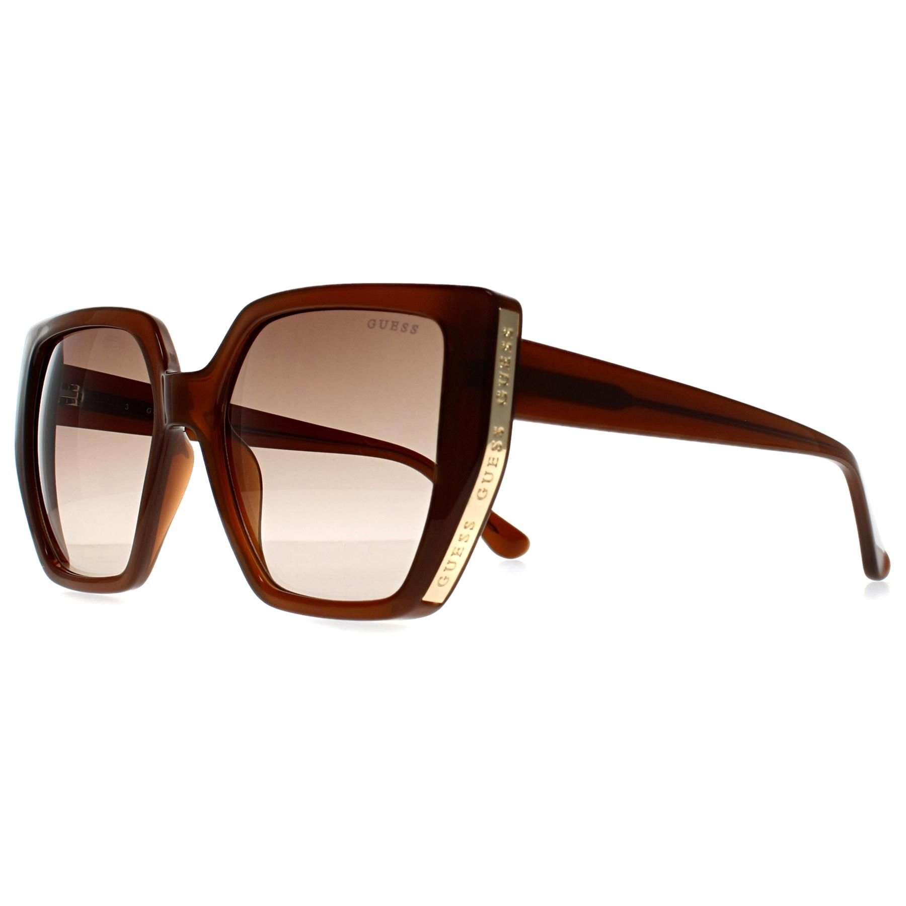 Guess Guess Women's Cat Eye Shiny Light Brown Brown Gradient GF6178 - 2