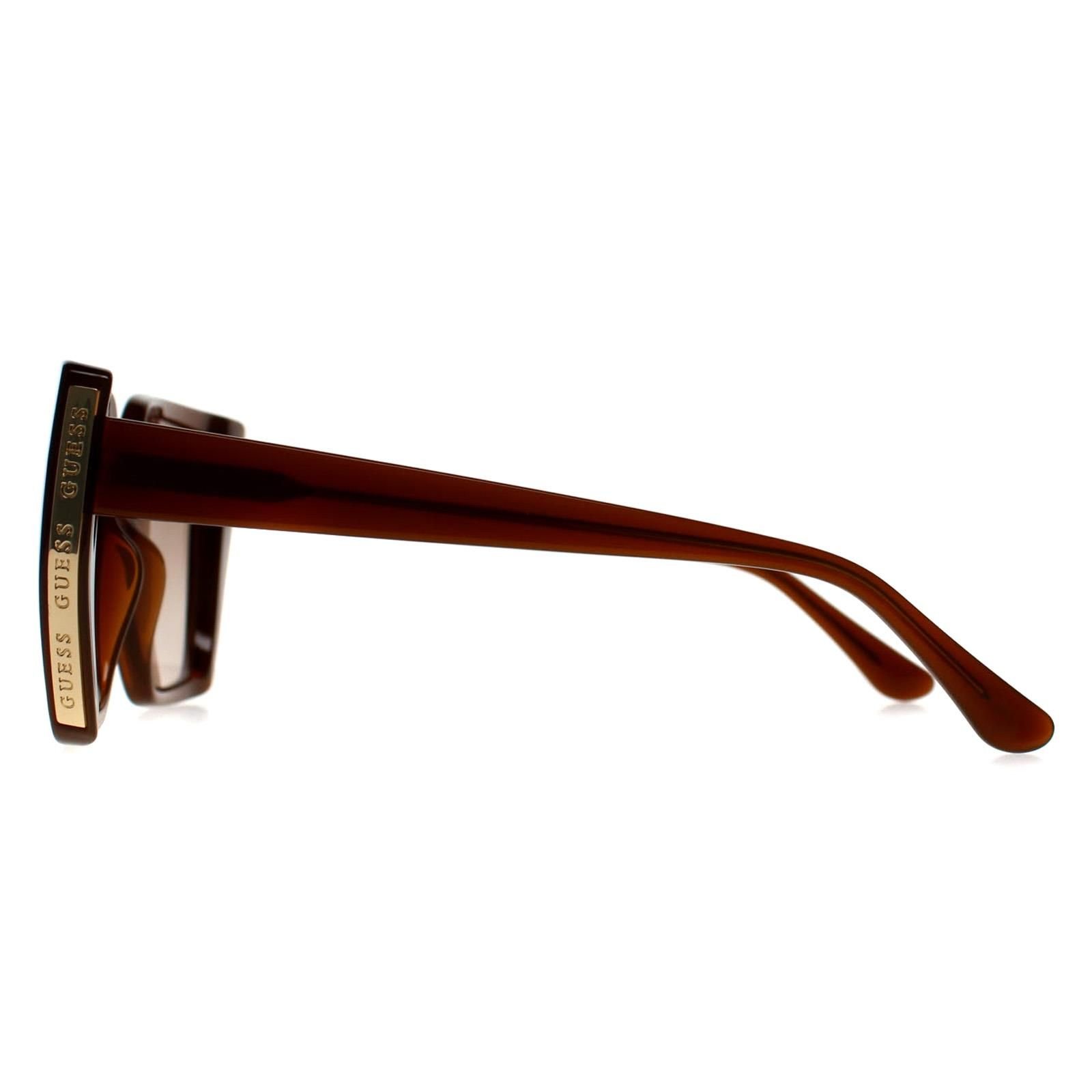 Guess Guess Women's Cat Eye Shiny Light Brown Brown Gradient GF6178 - 3