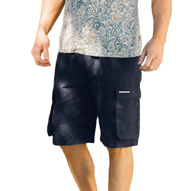 Lambretta Lambretta Men's Utility SS25 Cargo Shorts in Navy - 3