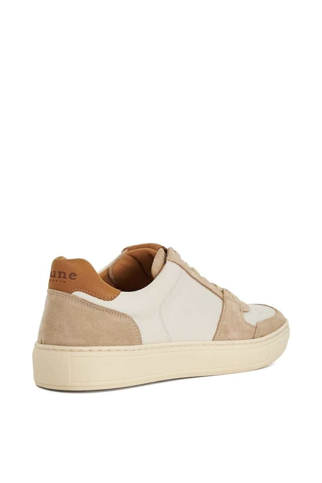 Dune London Dune London Men's 'Tawly' Leather Trainers in Natural - 3