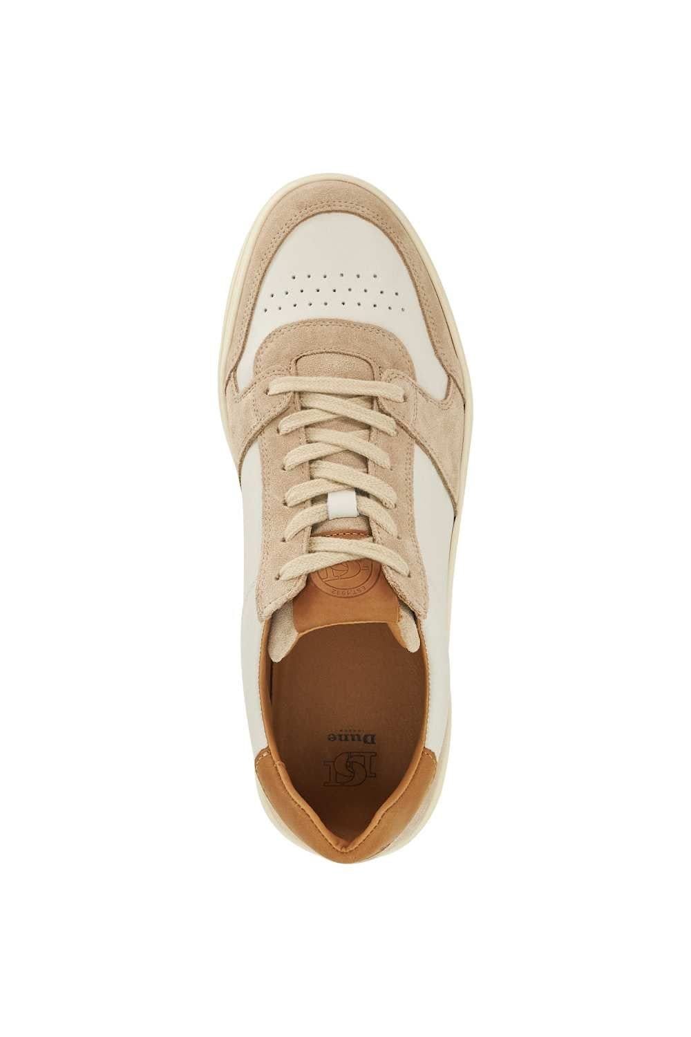 Dune London Dune London Men's 'Tawly' Leather Trainers in Natural - 4