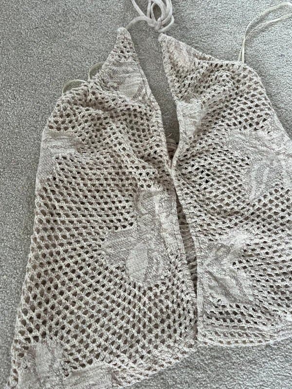 Bershka Bershka crochet halter neck top