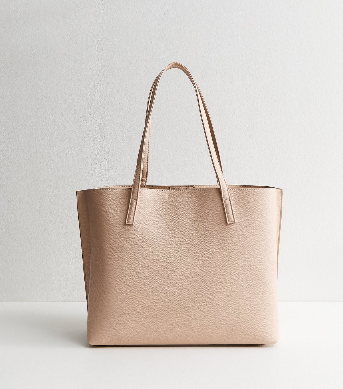 New Look Camel Faux Leather Front Pocket Tote Bag Vegan New Look - 4