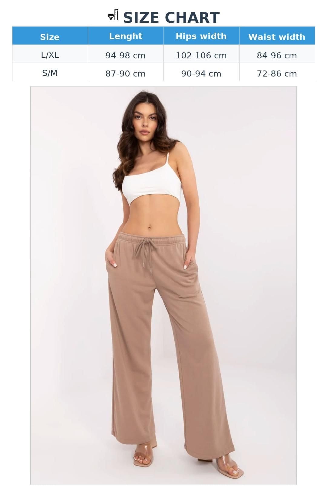 Love Lace Love Lace Women's Casual Cotton Polyester Drawstring Sweatpants in Beige - 4