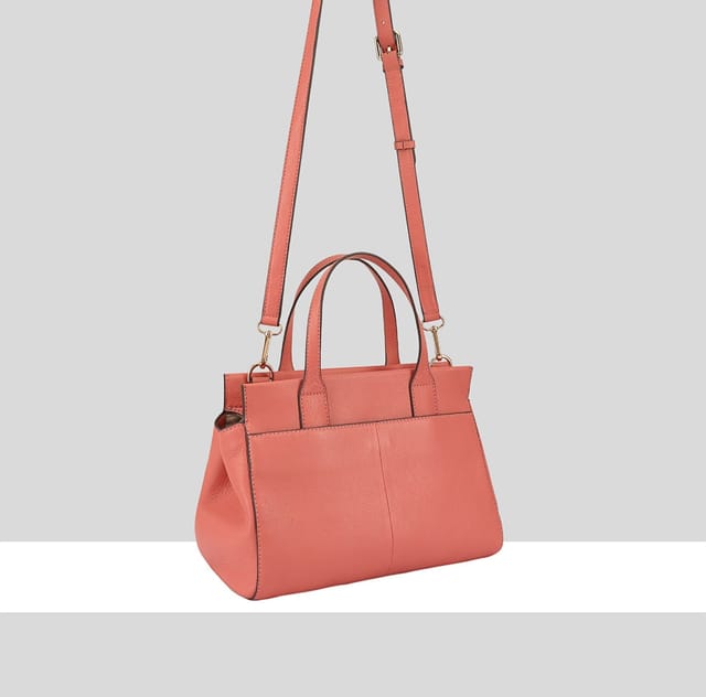 Paul Costelloe Paul Costelloe Women's Trebbia Leather Multi Way Bag in Pink - 3