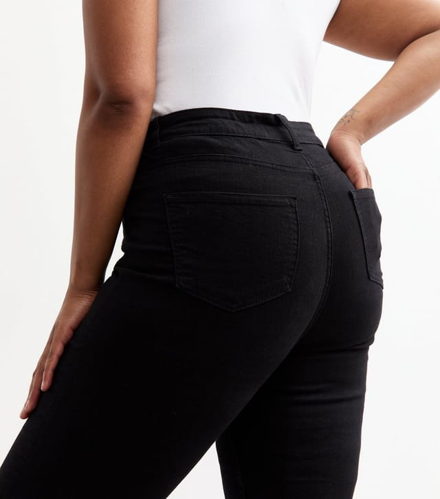 New Look Women's Plus Size Black Slim Leg Jeans Curves New Look - 2