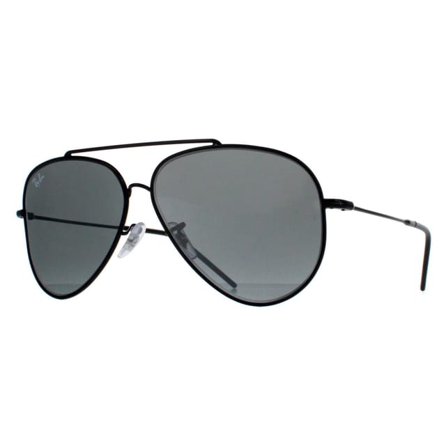 Ray-Ban Ray-Ban Men's Aviator Black Silver Mirror RB0101S Aviator Reverse - 2