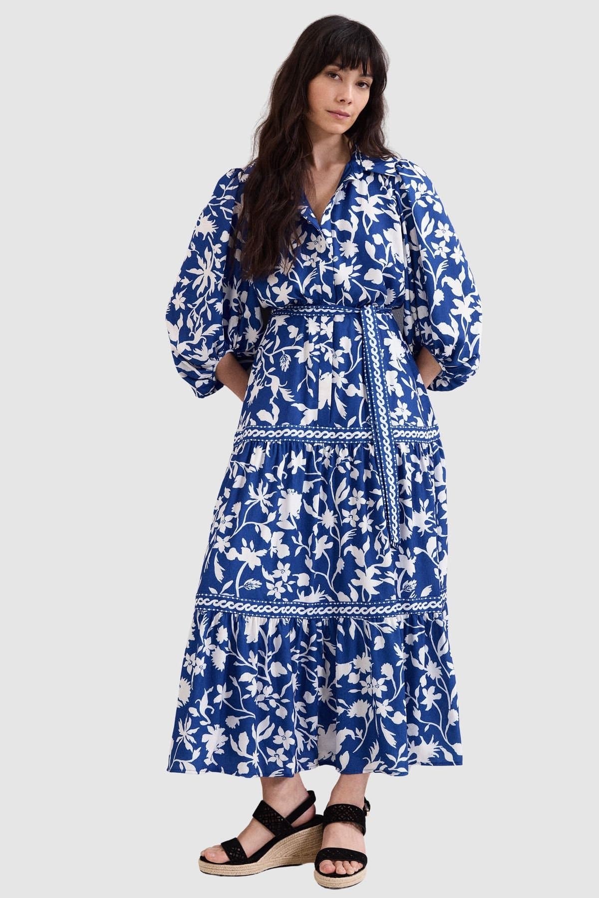 Phase Eight Phase Eight Women's Petite Coralie Maxi Dress in Cobalt