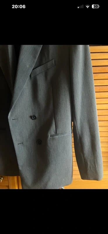 Bershka “Bershka Men’s Double-Breasted Blazer – Smart/Casual Jacket”