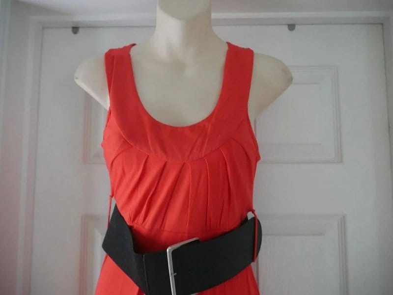 New Look Red Stretch Knot Back Party Dress