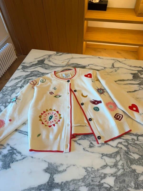 Never Fully Dressed Never Fully Dressed Embroidered Cardigan size L