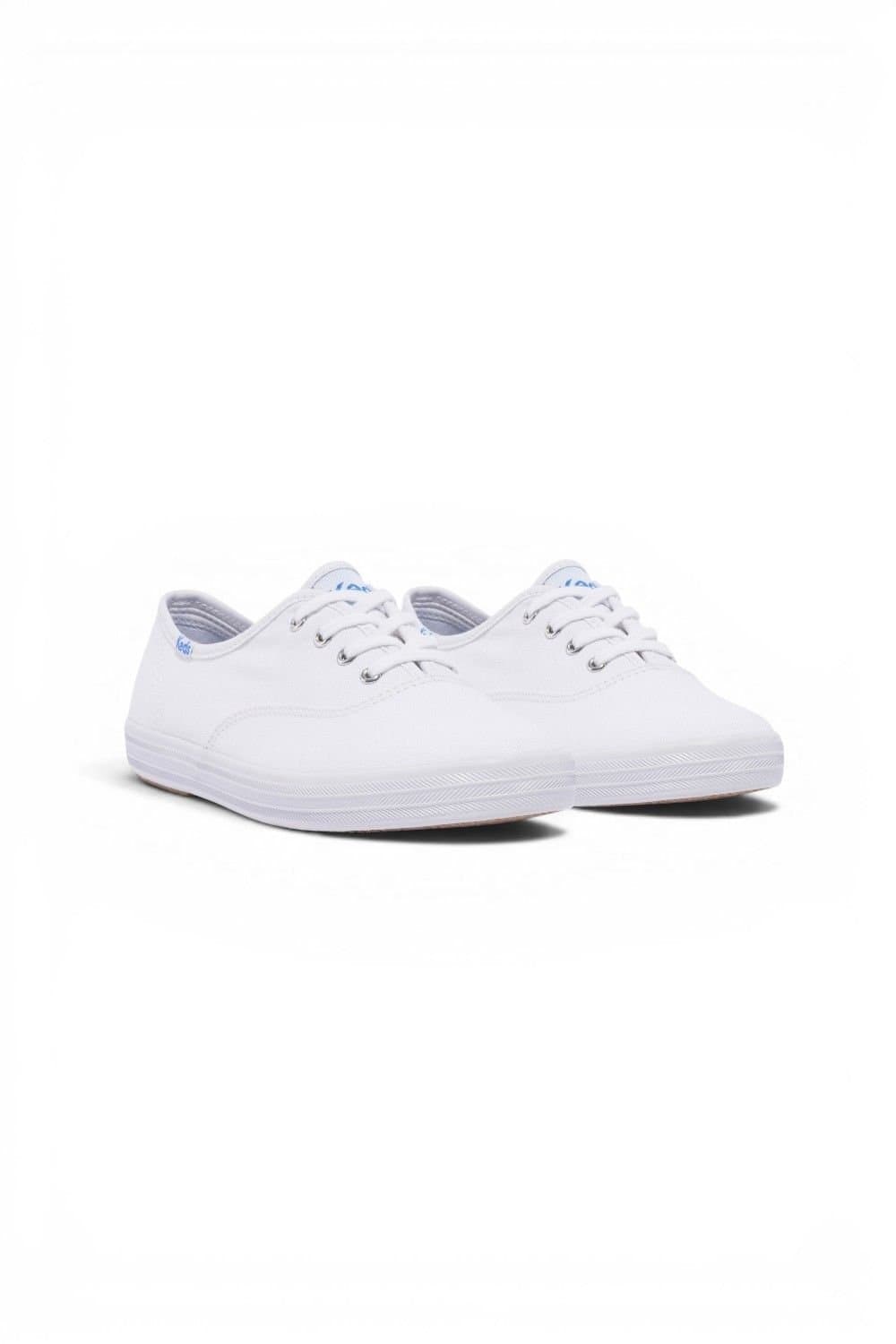 keds Keds Women's Champion Canvas Lace-Up in White and Red
