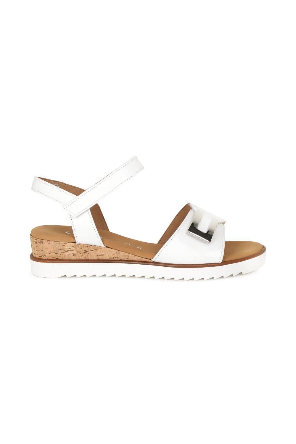 Gabor Gabor Women's 'Raffles' Low Wedge Sandals in White