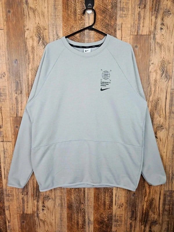 Nike Grey Oversized Sweatshirt - Men's XL