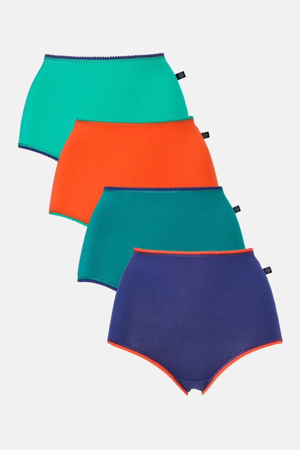 British Boxers British Boxers Women's Pack of Four "Warm Spice" Bamboo Full Briefs - 1