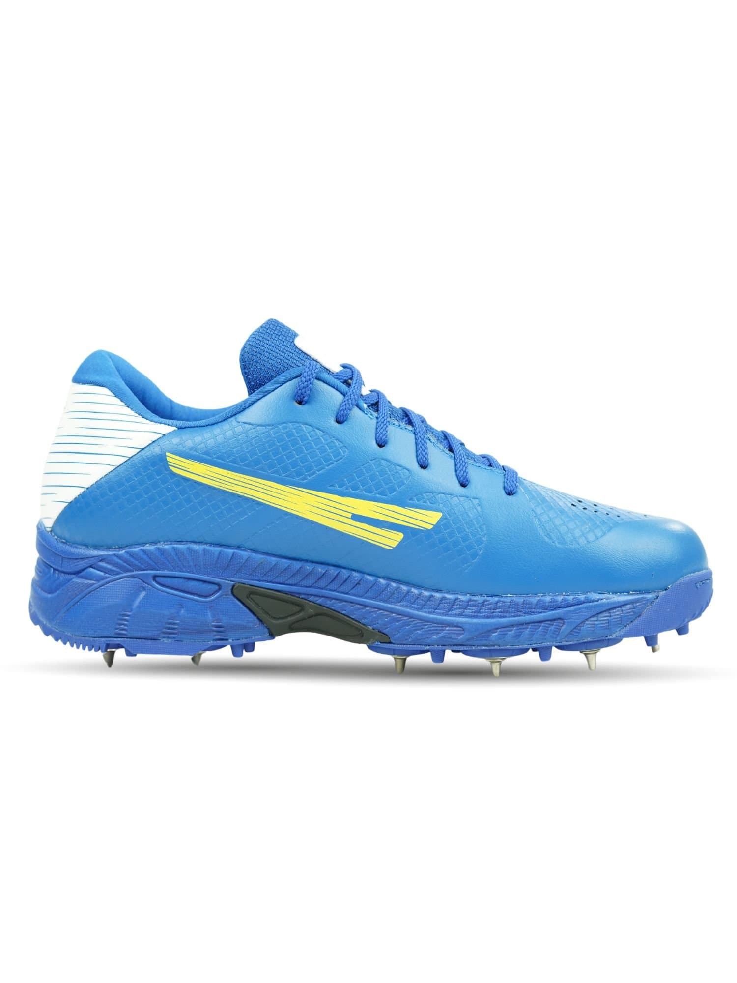QUIVE QUIVE Blue Precision Men's Cricket Shoes with Metal Spikes