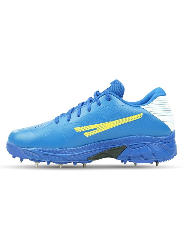 QUIVE QUIVE Precision Men's Cricket Shoes Metal Spikes Trainers in Blue - 3