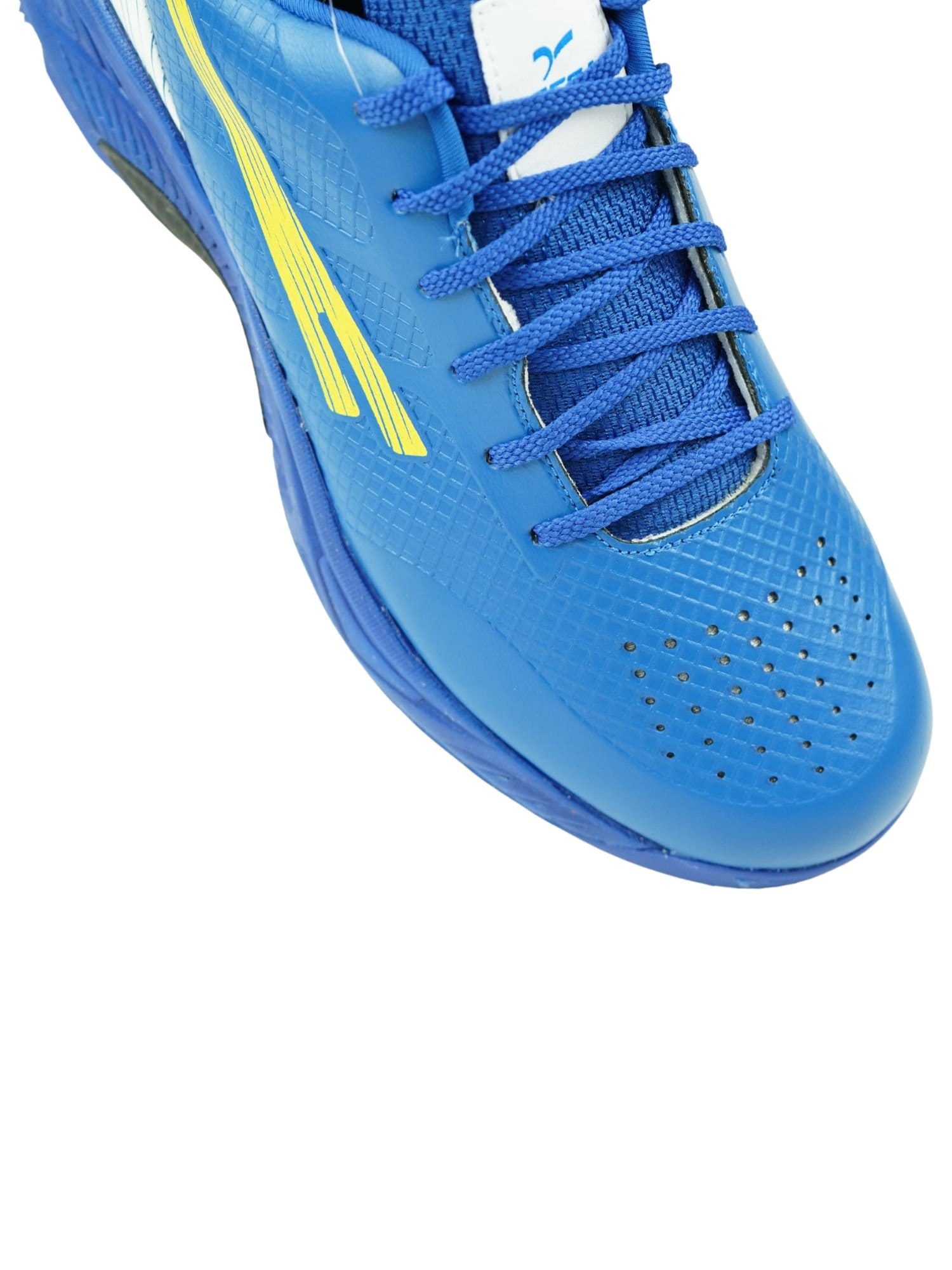 QUIVE QUIVE Precision Men's Cricket Shoes Metal Spikes Trainers in Blue - 4
