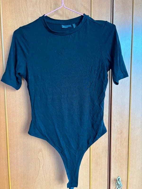 ASOS ASOS black tshirt thong bodysuit
