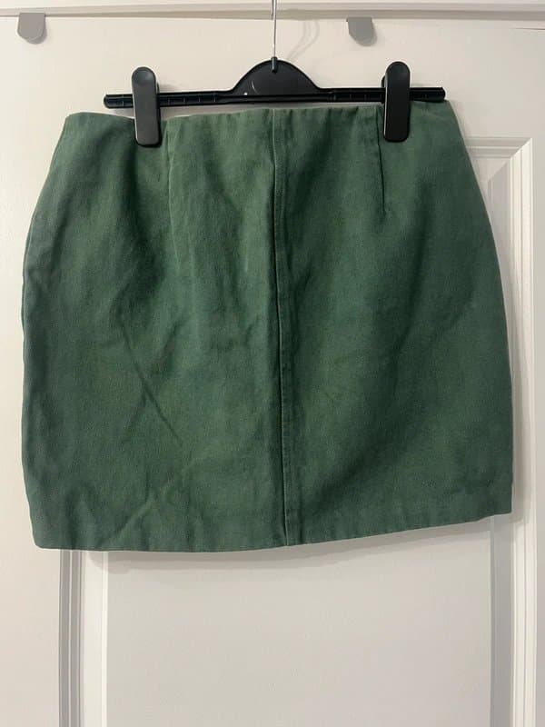 ASOS ASOS Green Denim Skirt | Size UK 10