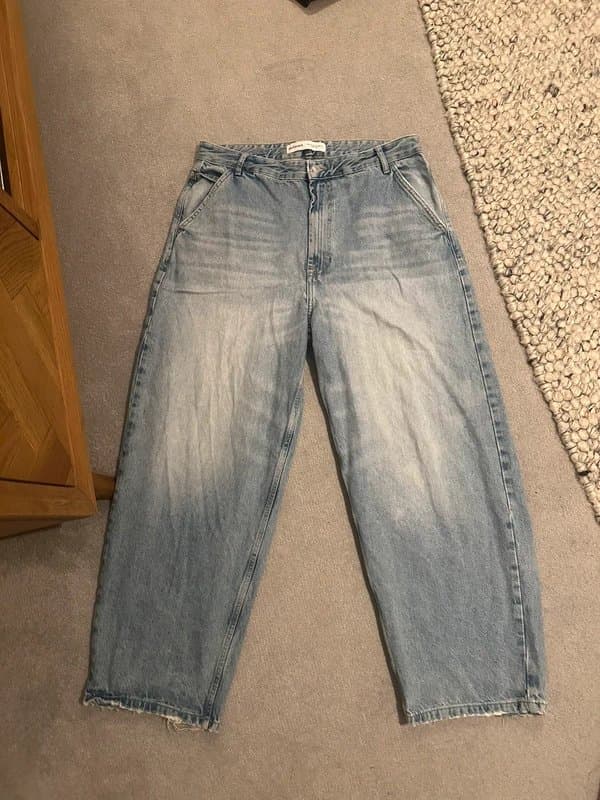 Bershka Blue baggy jeans