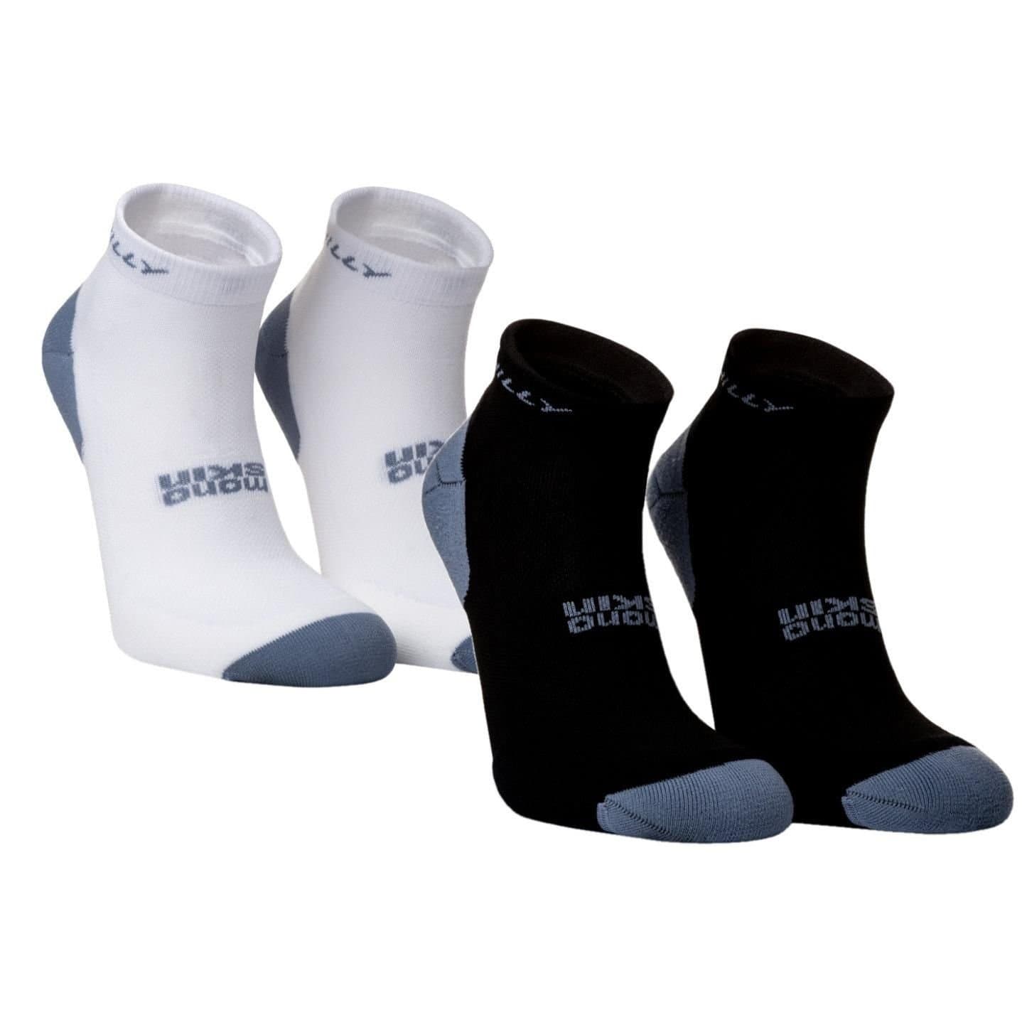 Hilly Hilly Men's Active Ankle Socks Pack of 2 in White