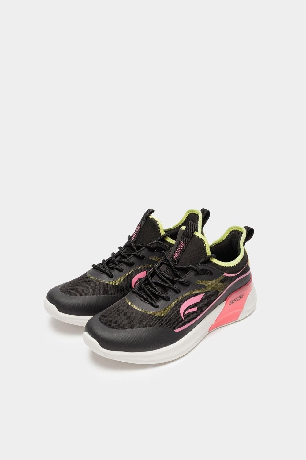 Finily Finily Women's Alice Stylish Lace-up Trainer in Black - 4