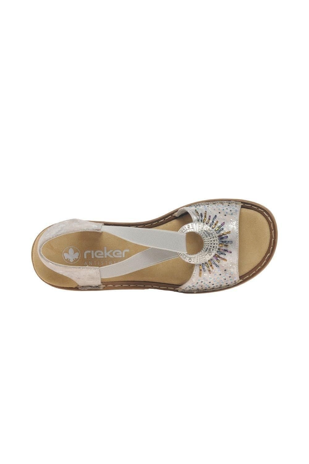 Rieker Rieker Women's 'Halo' Sandals in Metallics - 4