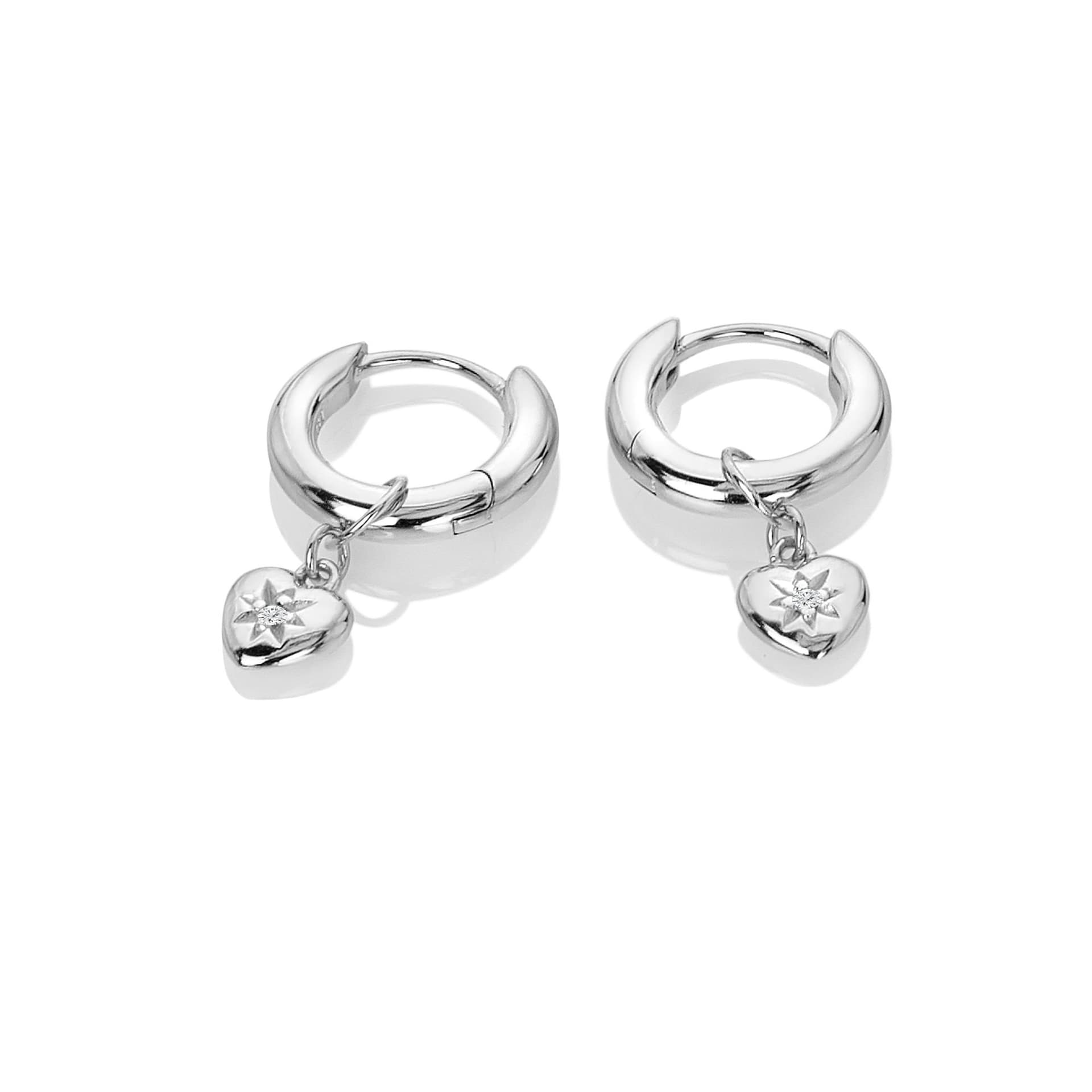 Hot Diamonds Hot Diamonds Women's Heart Earrings in Silver