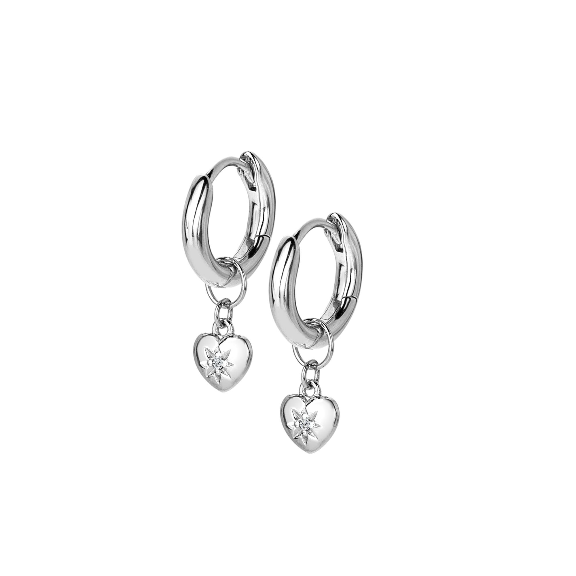 Hot Diamonds Hot Diamonds Women's Heart Earrings in Silver - 3