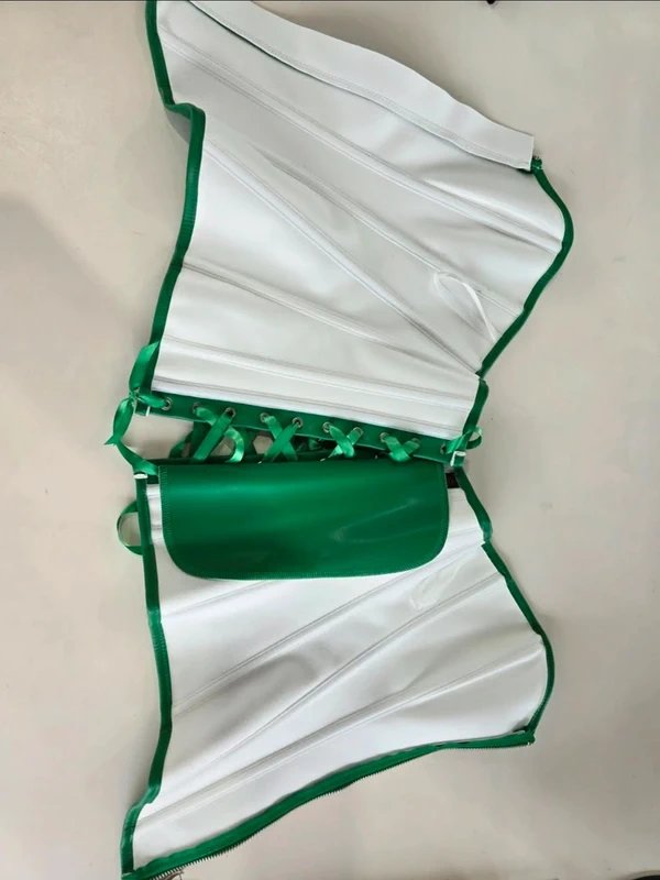 Bslingerie Corset Faux Leather with matching G-String - 1