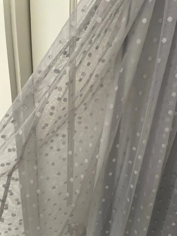 RUE·8ISQUIT Pretty blue/ grey spotty tulle long dress. Never worn