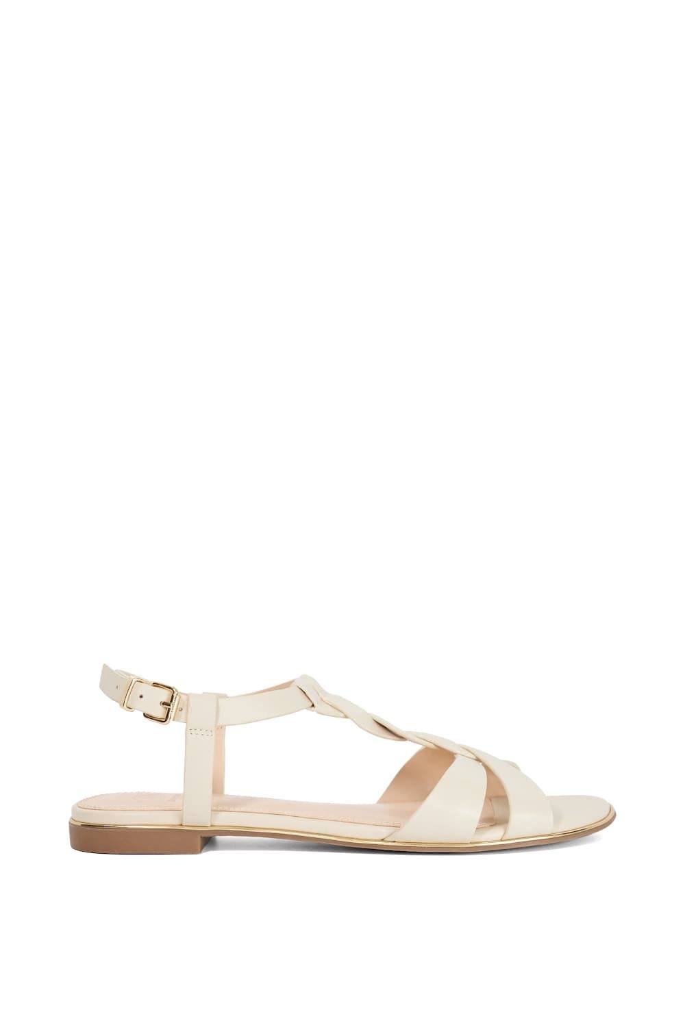 Dune London Dune London Women's 'Lylar' Leather Sandals in Natural - 4