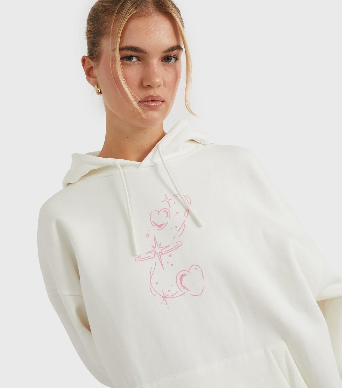 Skinnydip Women's White Angel Protected Hoodie Skinnydip New Look - 4