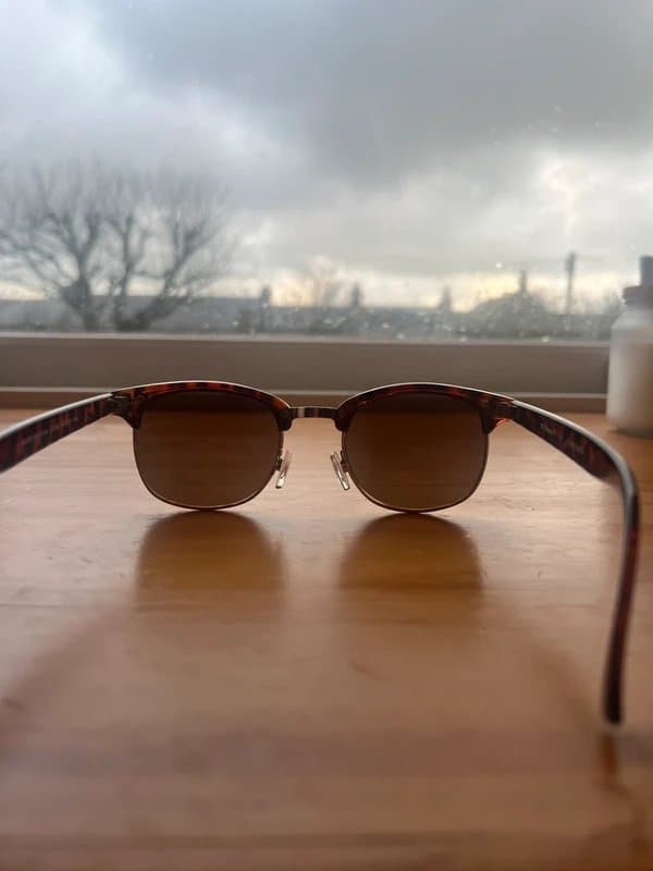ASOS Brown animal leopard print sunglasses