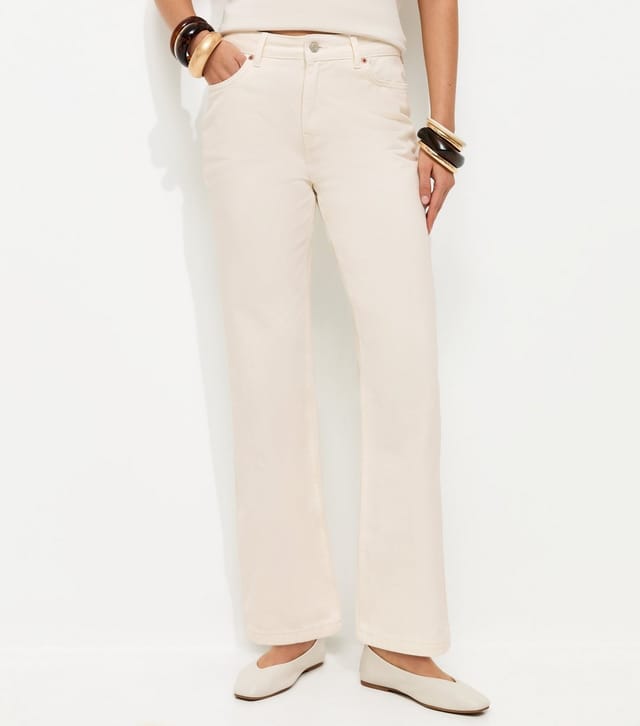 New Look Women's Anica Off White Straight Leg Jeans New Look - 2