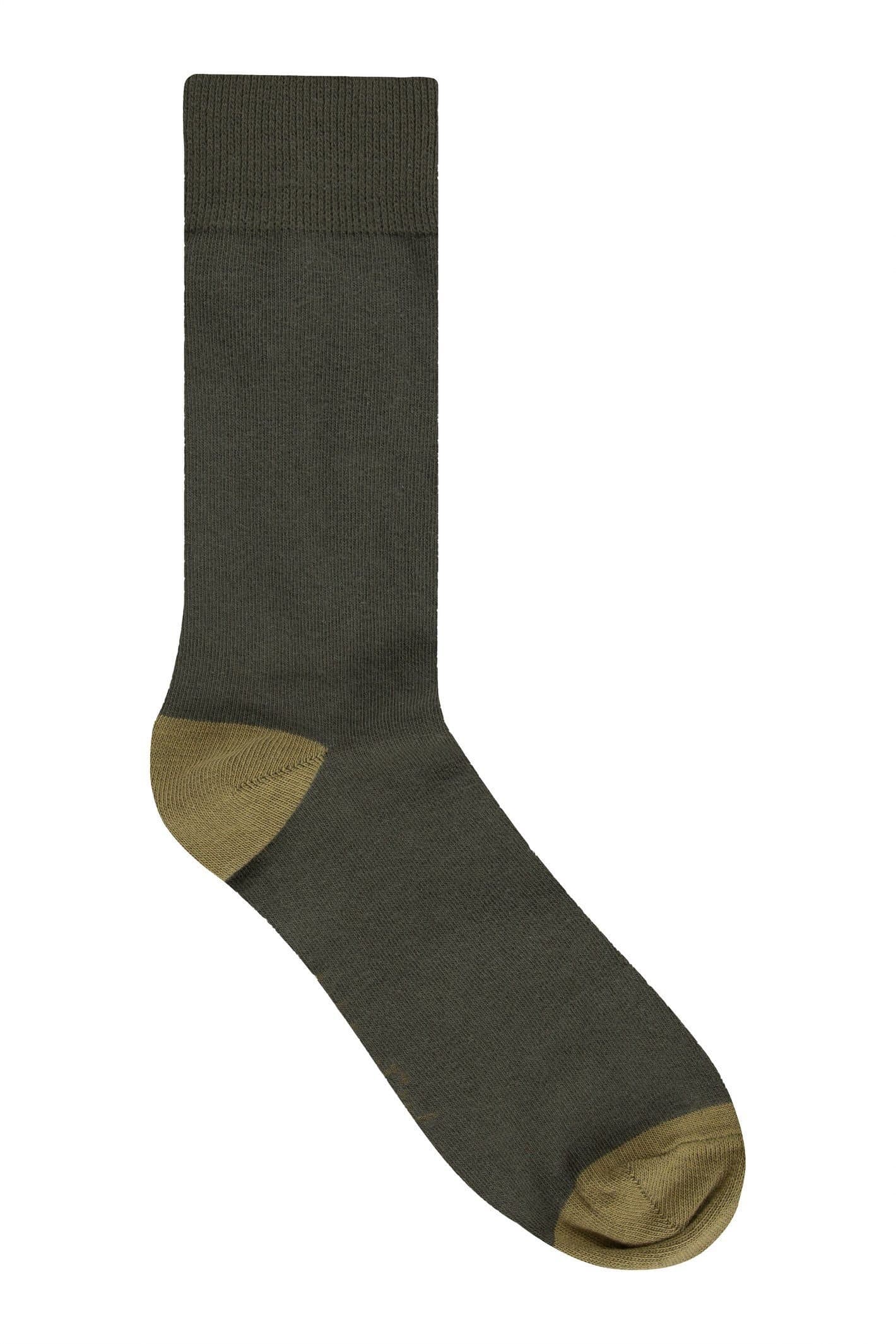 Weird Fish Weird Fish Men's Wyatt Patterned Socks 3 Pack in Dark Green