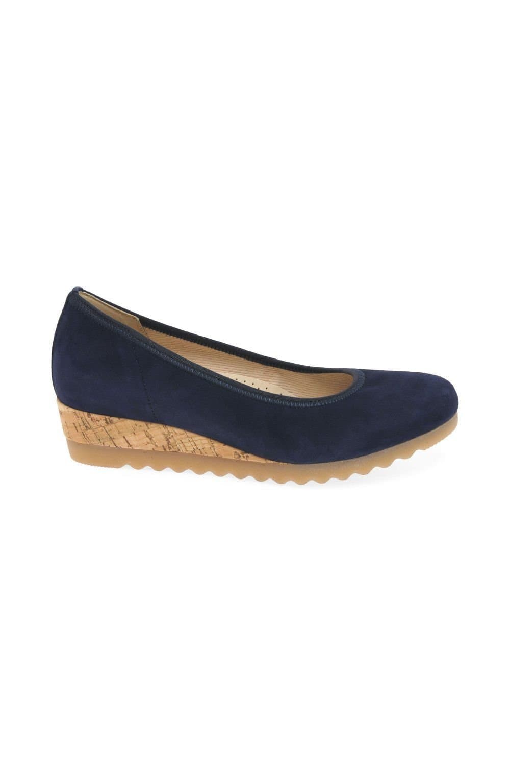Gabor Gabor Women's 'Epworth' Low Wedge Heeled Shoes in Dark Blue