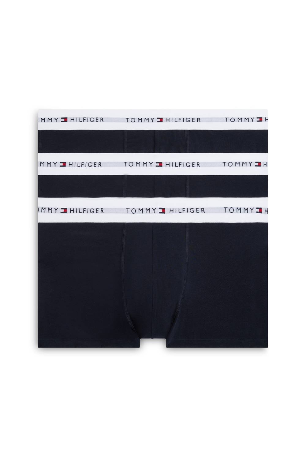 Tommy Hilfiger Tommy Hilfiger Men's Signature 3 Pack Cotton Trunks - Navy - 2