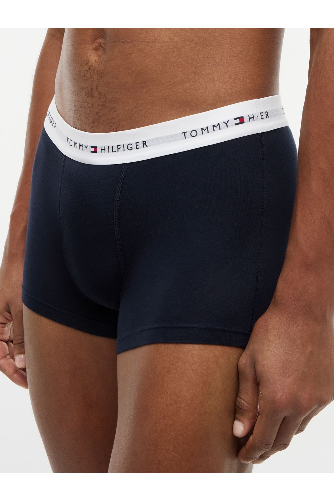Tommy Hilfiger Tommy Hilfiger Men's Signature 3 Pack Cotton Trunks - Navy - 4