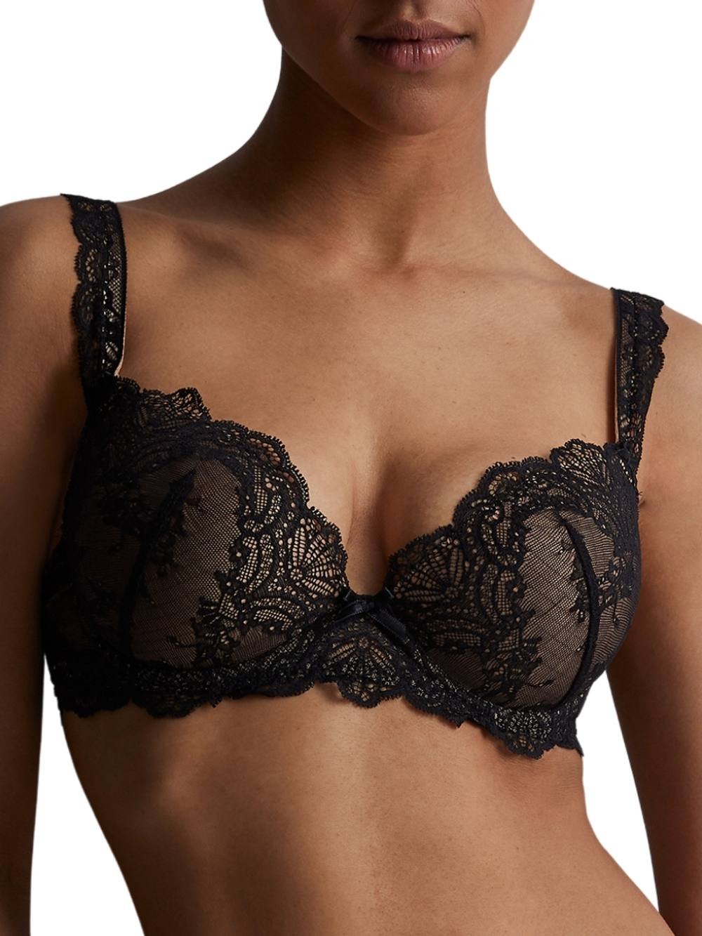 Aubade Aubade Women's Danse Des Sens Moulded Push-Up Bra in Black - 4